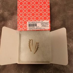Stella & Dot Pave Triangle Path Ear Climber - Gold